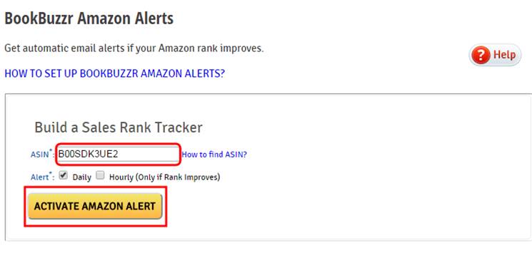 Amazon Alerts set-up